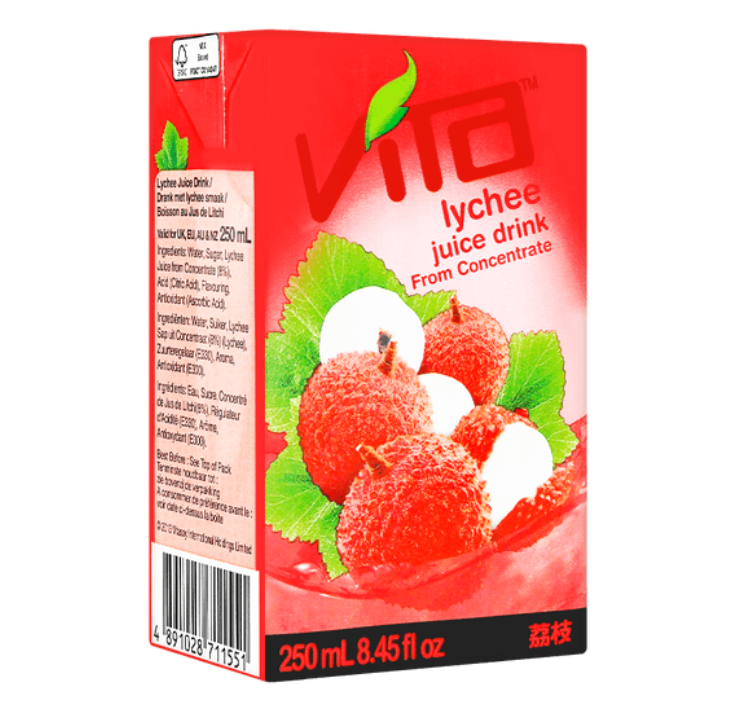 香港VITA維他 荔枝汁 250ml 6盒