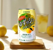 日本CHOYA 日式柚子味碳酸汽水 350ml *6【6份超值裝】