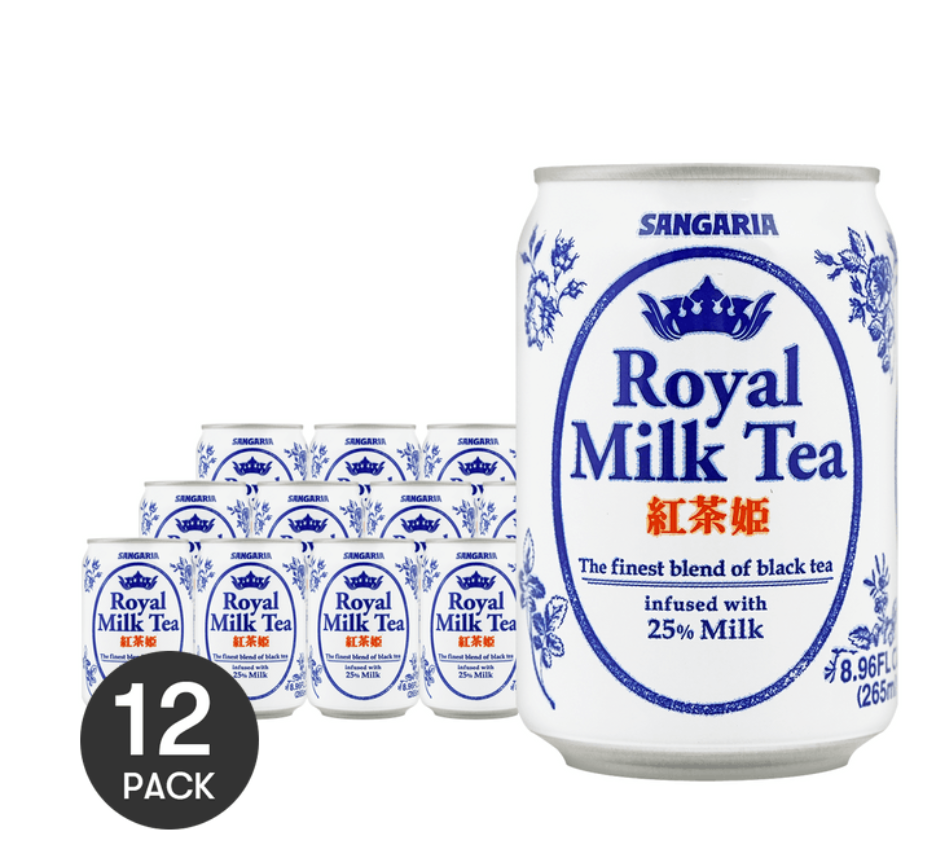 日本SANGARIA 三佳利 紅茶姬 皇家奶茶 265ml 【25%乳汁含量 超香濃】