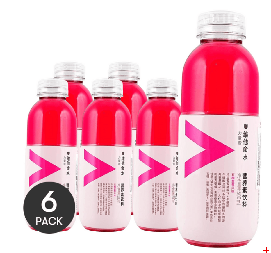 農夫山泉 力量帝 維他命水 營養素飲料 石榴藍莓風味 500ml *6【6份超值裝】