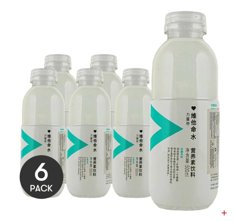 農夫山泉 力量帝 維他命水 營養素飲料 檸檬風味 500ml *6【6份超值裝】【富含維生素+鈣】