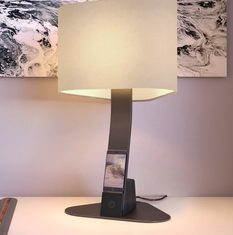 布魯克林AURA LED檯燈（支援無線Qi™充電）