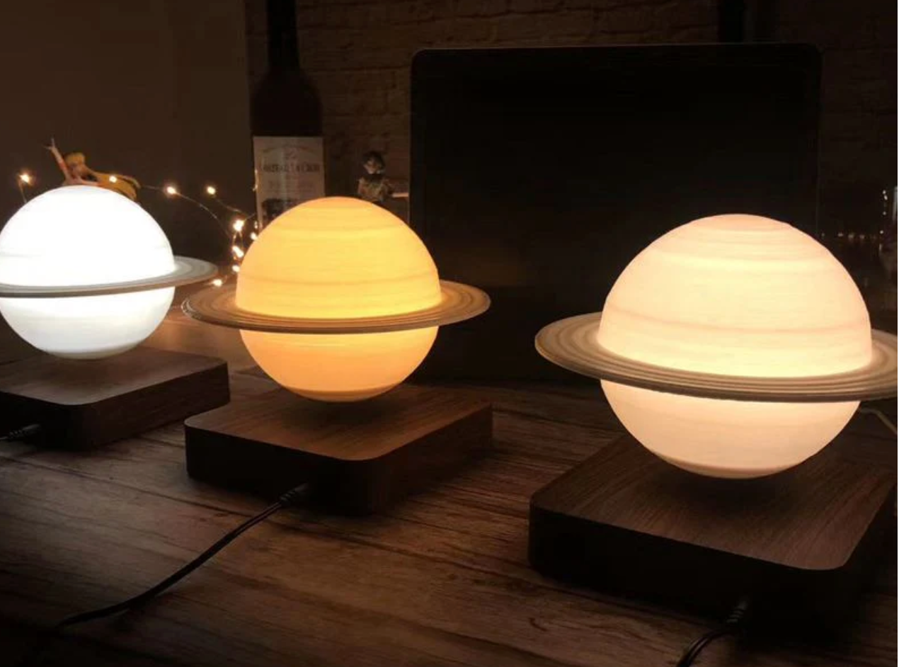 懸浮式土星燈 可調節顏色亮度