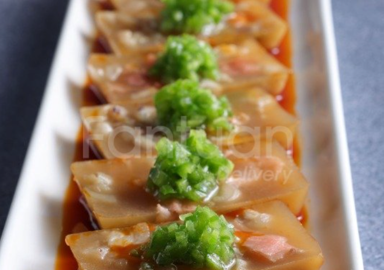 豬腳凍配蒜泥汁