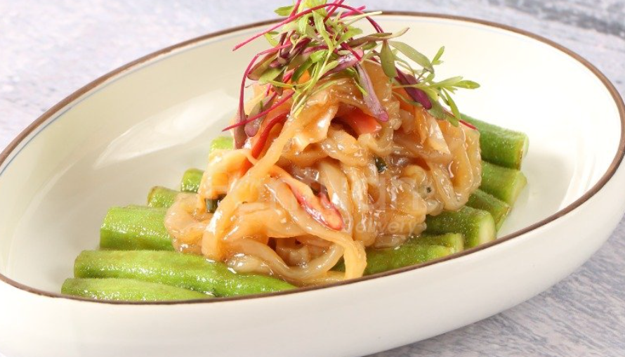 涼拌秋葵北極貝