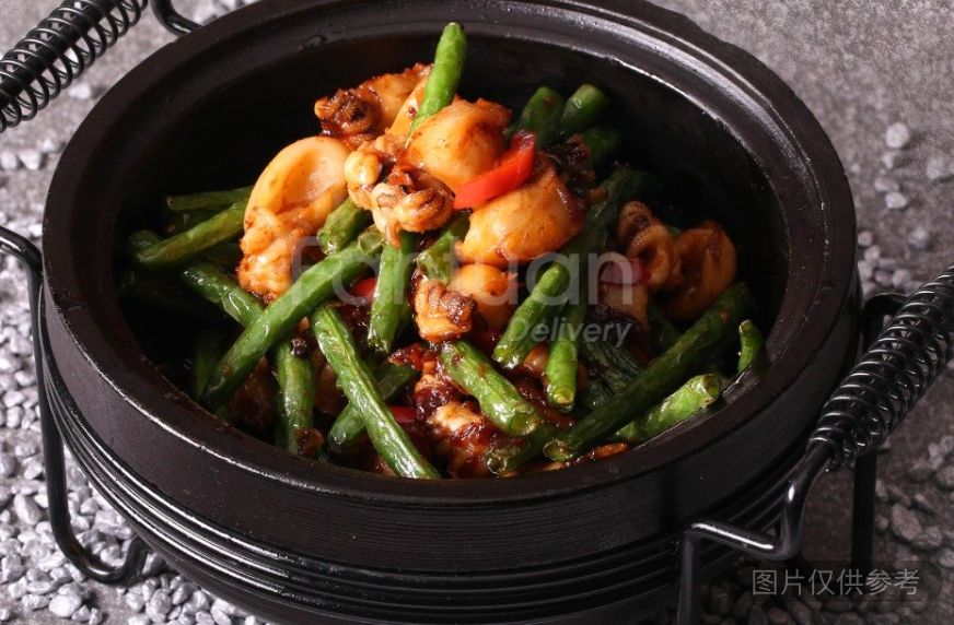 XO四季豆炒墨魚仔