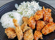 無骨酥炸原味雞飯