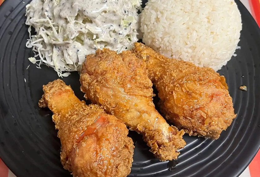 蒜蓉醬油三腿飯