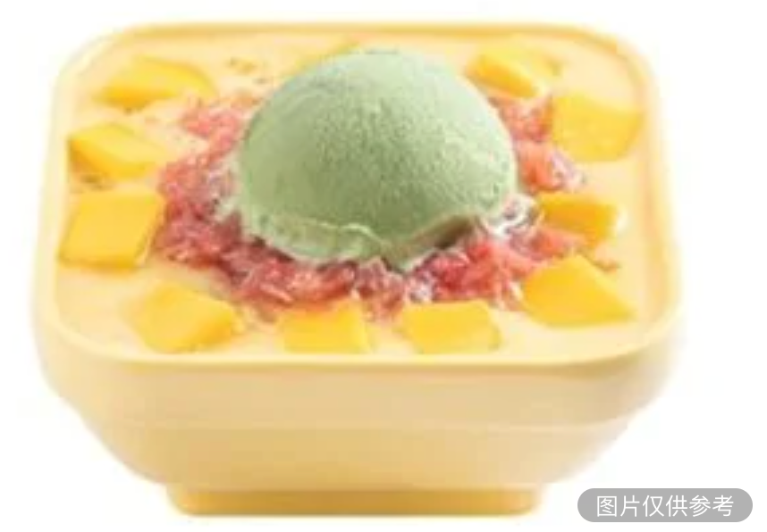 楊枝甘露配綠茶雪糕