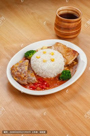 鴛鴦大燴飯配煎蛋