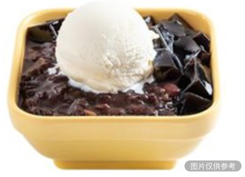 紅豆涼粉配香草雪糕