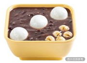 湯圓配芝麻糊紅豆沙 熱