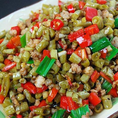 酸豆角肉末