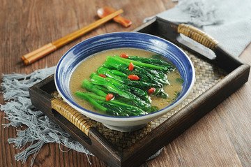 黑豚濃湯浸菜心