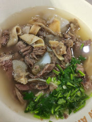 清湯牛腩（配白飯或康師傅桶麵+蔬菜+滷蛋）