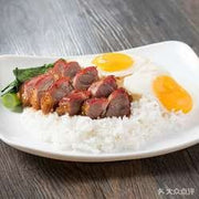 叉燒雙蛋飯