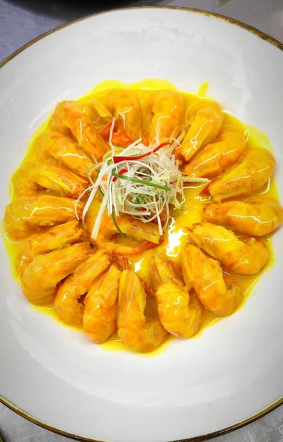 咖喱大蝦或海鮮