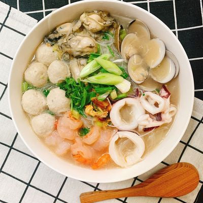 招牌綜合米粉（牛腩、肉丸、蝦仁）