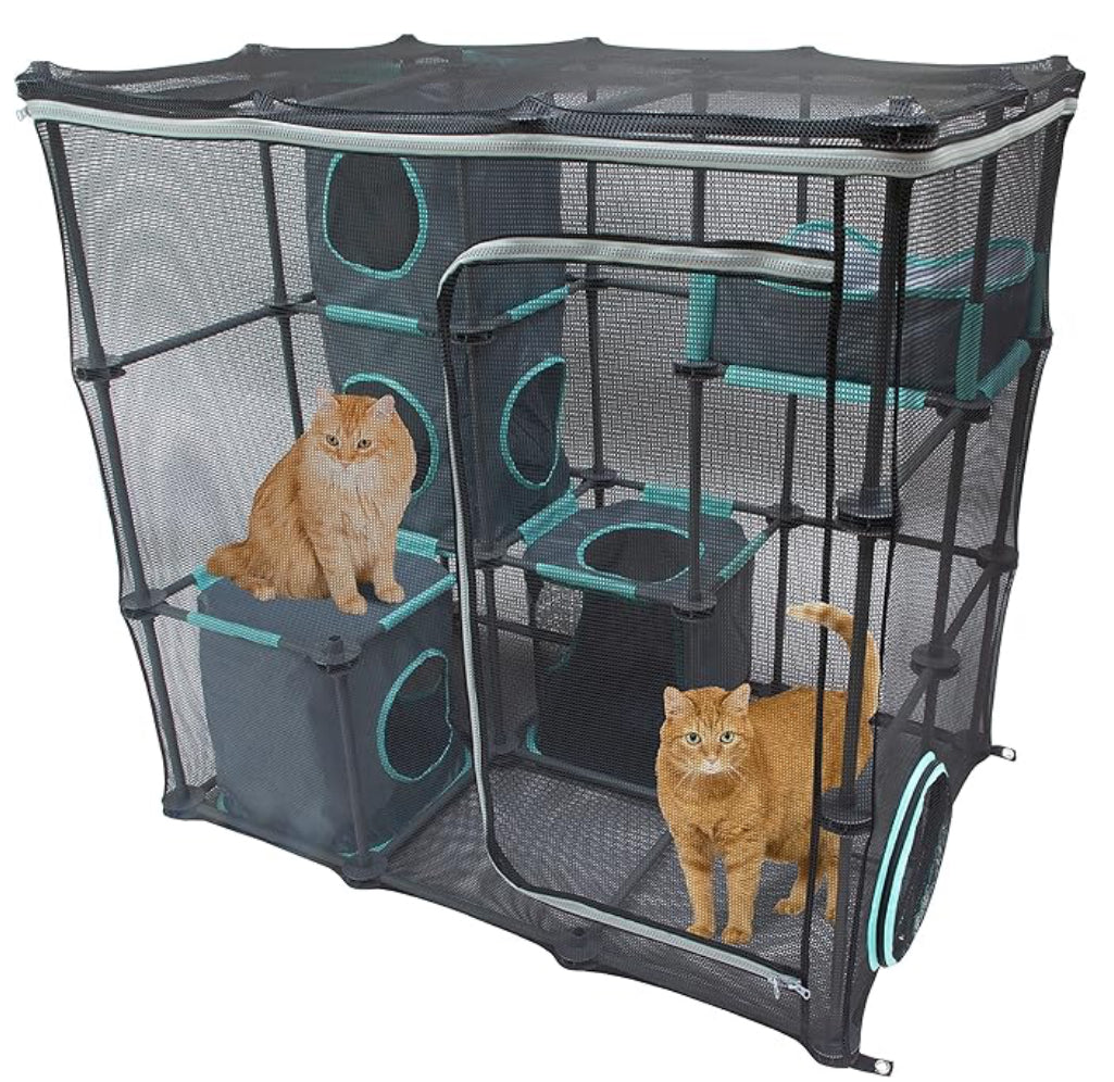 Kitty City 戶外貓咪家具和遊樂套件，戶外大型套件