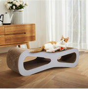 Coziwow Wave 貓抓板休閒玩具（含貓薄荷）白色