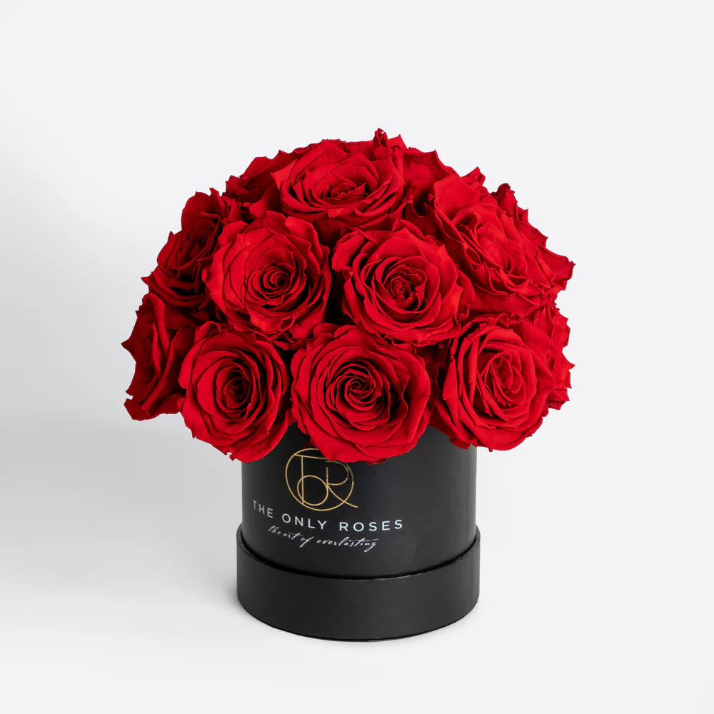 黑色經典小圓帽盒玫瑰圓頂