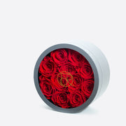 灰色經典小圓形陰影盒