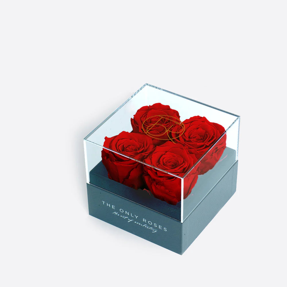 灰色經典小方形影盒