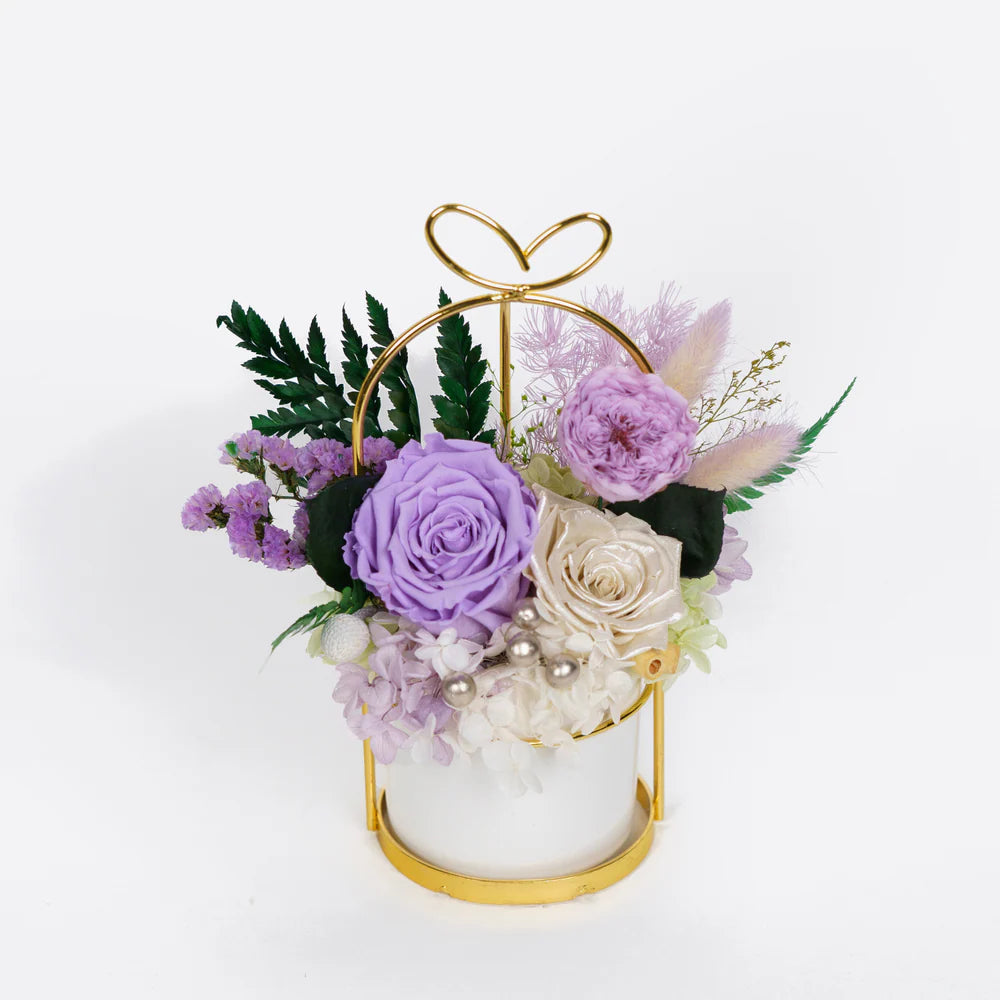 LUNA 陶瓷花瓶 淡紫色