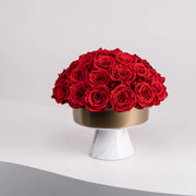 金色陶瓷花瓶永恆玫瑰圓頂