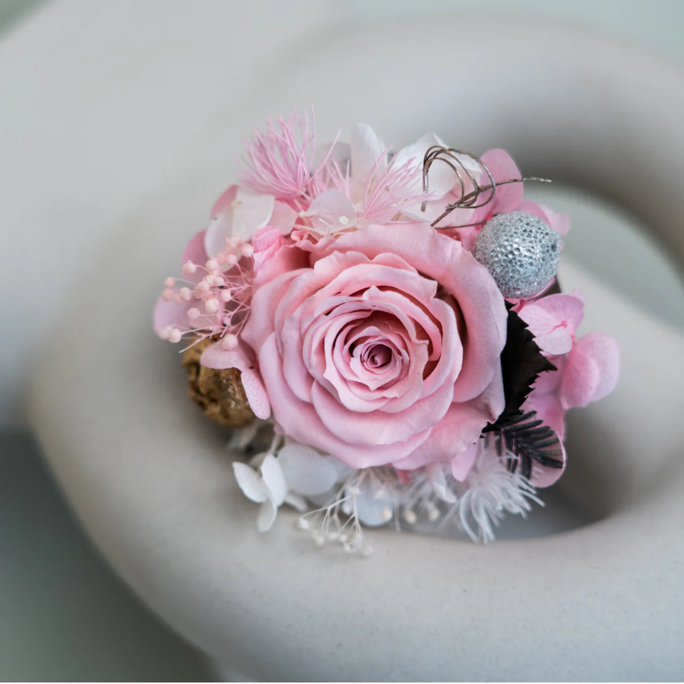 車出風口裝飾 - 玫瑰紅