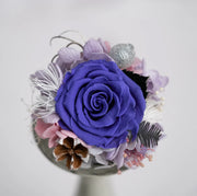 汽車出風口裝飾 - 紫玫瑰