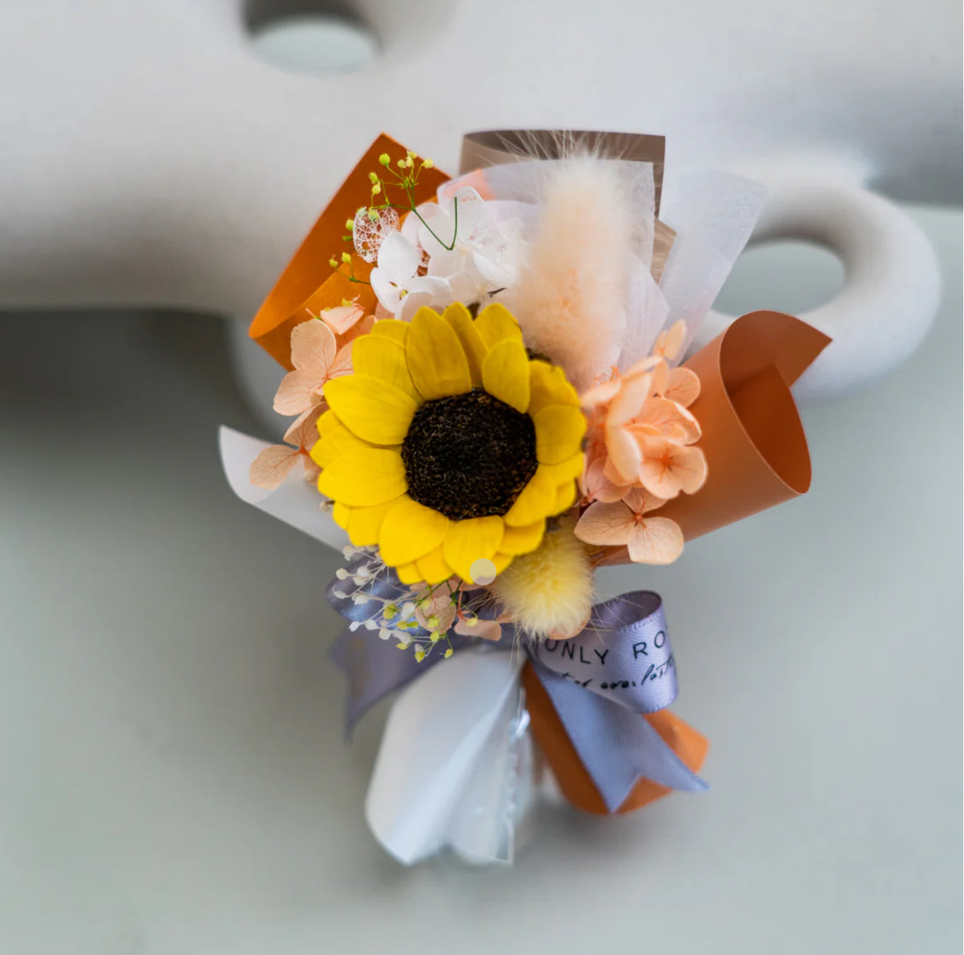 迷你花束車出風口裝飾 - 向日葵