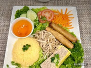 豬肉絲蛋餅配蛋捲（2個）飯