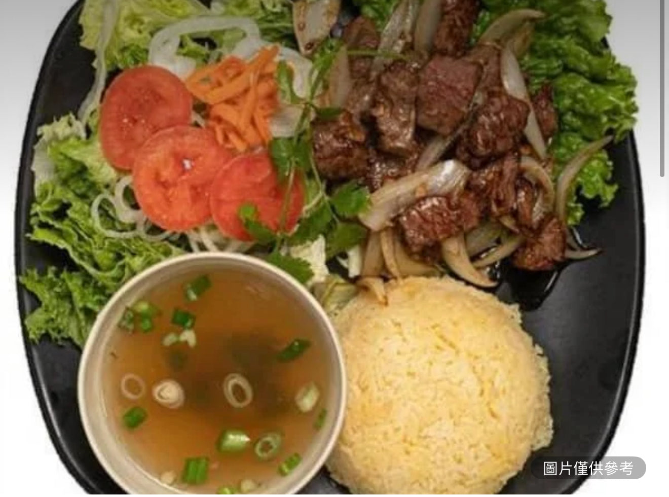 蒜香炒牛裡脊飯