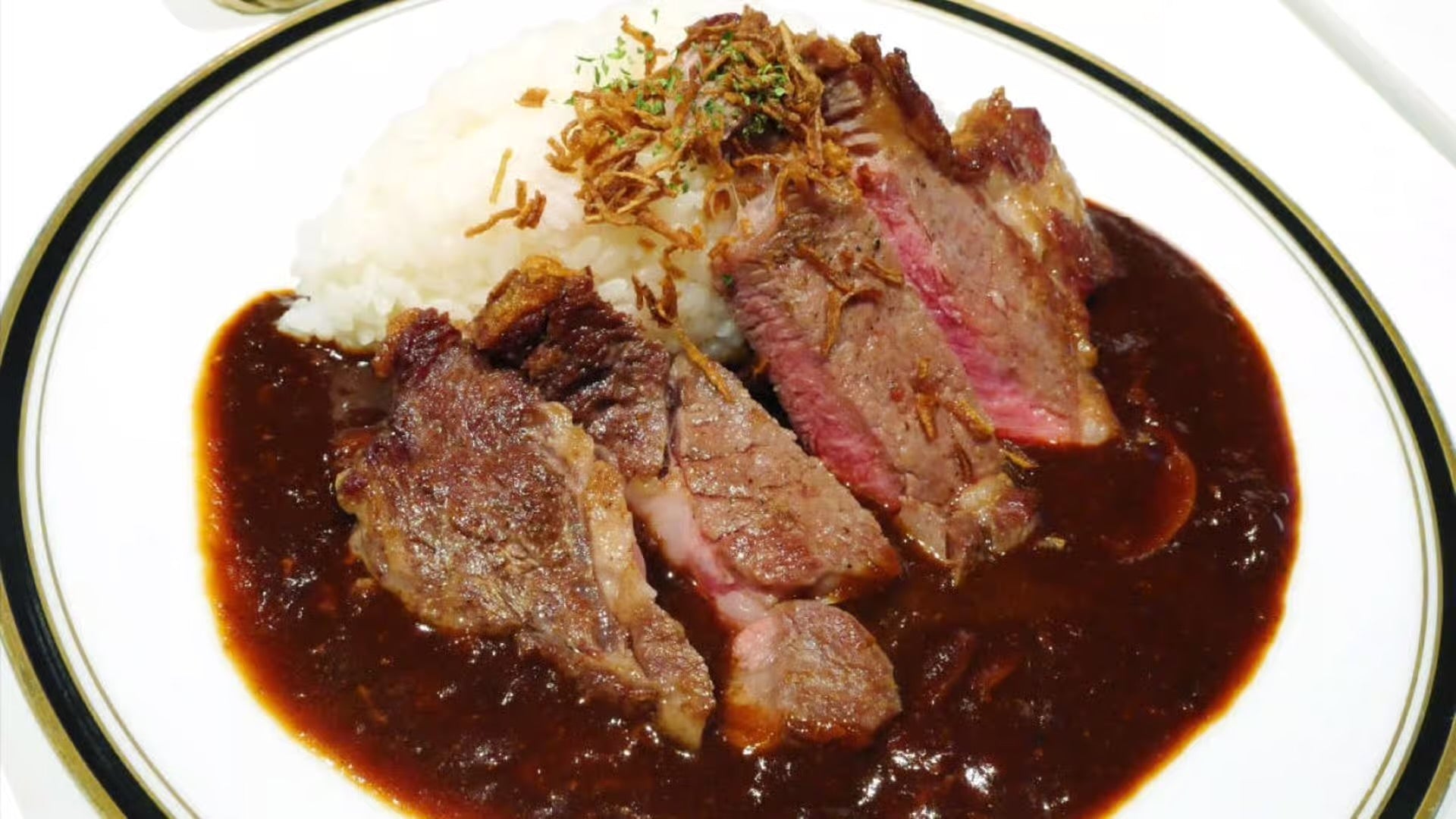 牛肋眼牛排咖哩飯