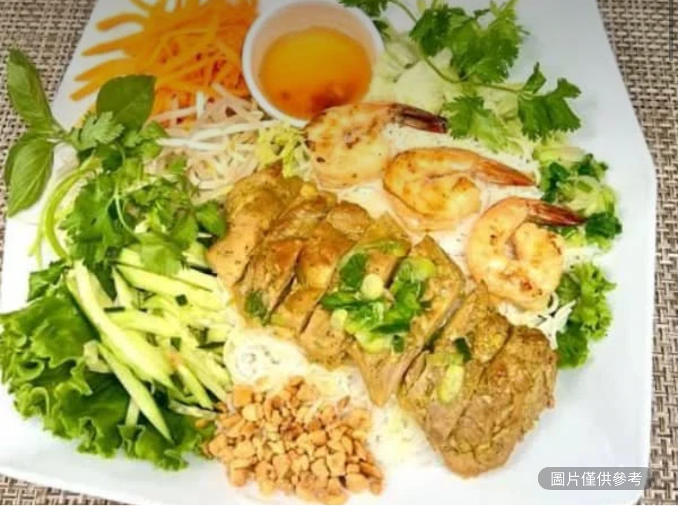 烤蝦仁雞肉檬粉