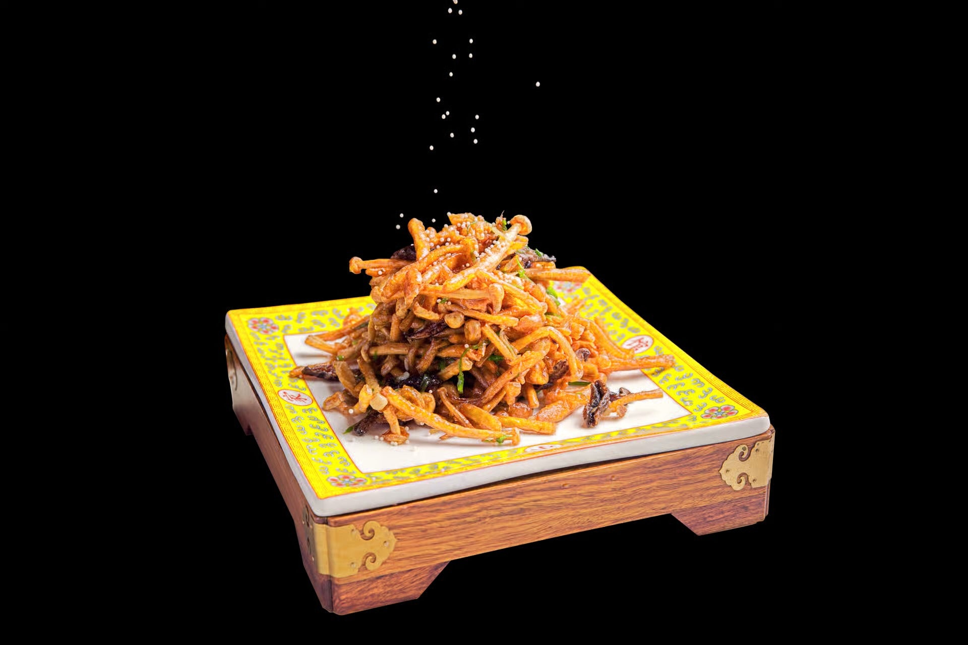 炒什錦菇配米餅