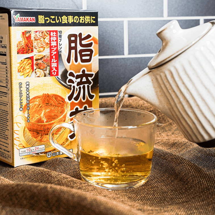 日本YAMAMOTO山本漢方製藥 脂流茶減肥茶 10g*24包入