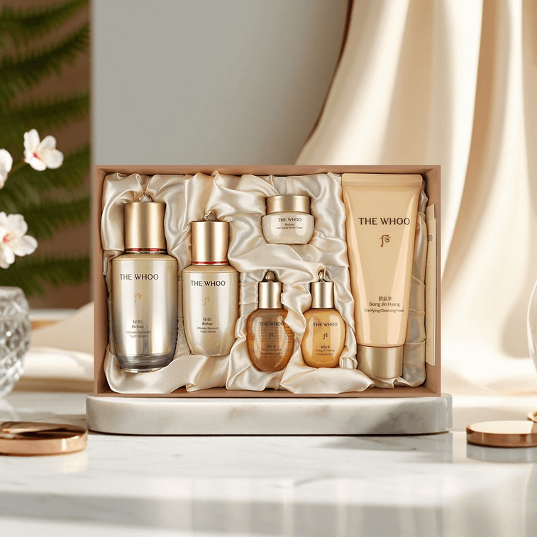 韓國THE HISTORY OF WHOO後 秘貼拱辰享特別精華套裝 新版套盒 全能明星精華面霜 拱辰享水乳潔面 維穩修護再生 提拉緊緻抗老
