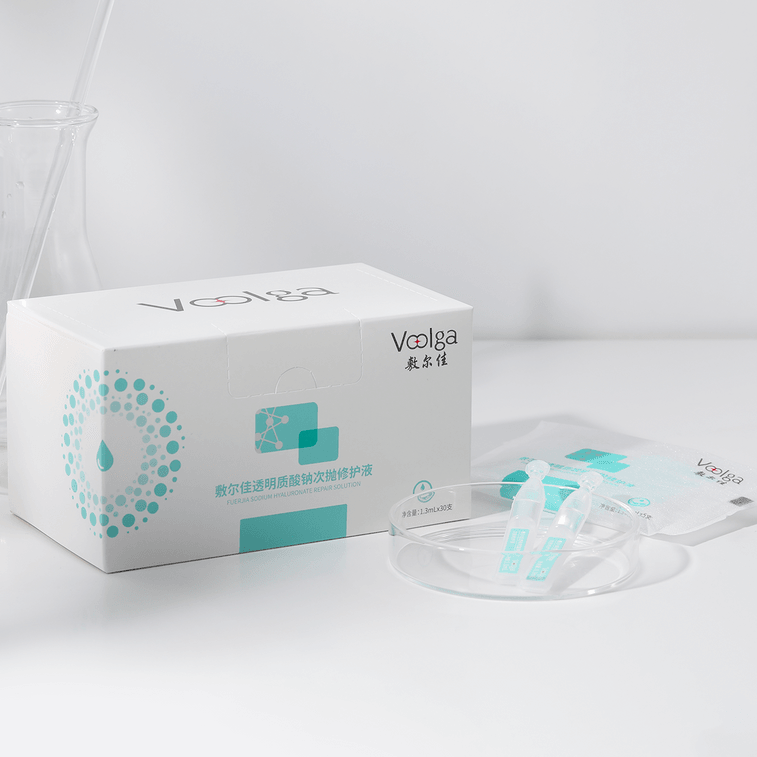 VOOLGA敷爾佳 透明質酸鈉次拋修護液 白膜同款補水保濕精華 修復泛紅敏感 安瓶原液 30支