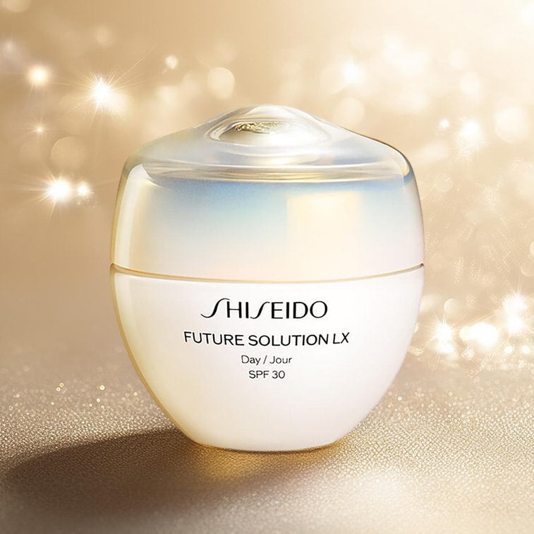 日本SHISEIDO資生堂 時光琉璃豐盈日霜 抗初老緊緻飽滿面霜 SPF30·PA++++ 51g 保濕透亮