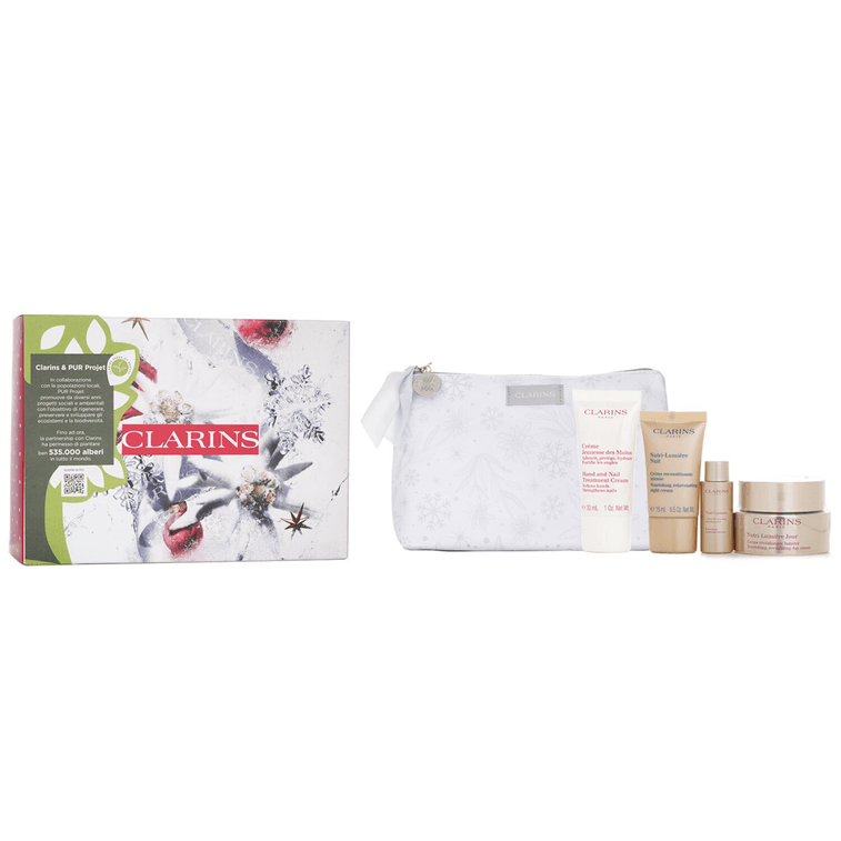 CLARINS嬌韻詩 Nutri-Lumiere 套裝 4 件+1 袋