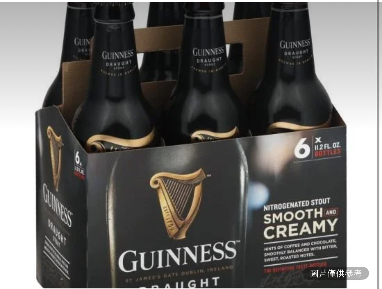 吉尼斯生啤 11.2盎司 6瓶