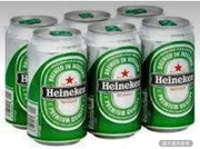 喜力啤酒 12盎司 6罐