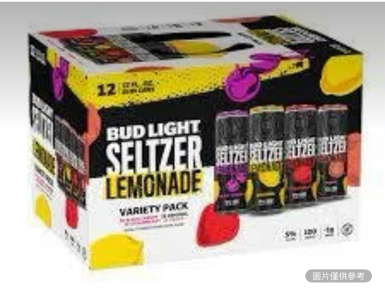 百威啤酒檸檬水蘇打水12盎司12罐
