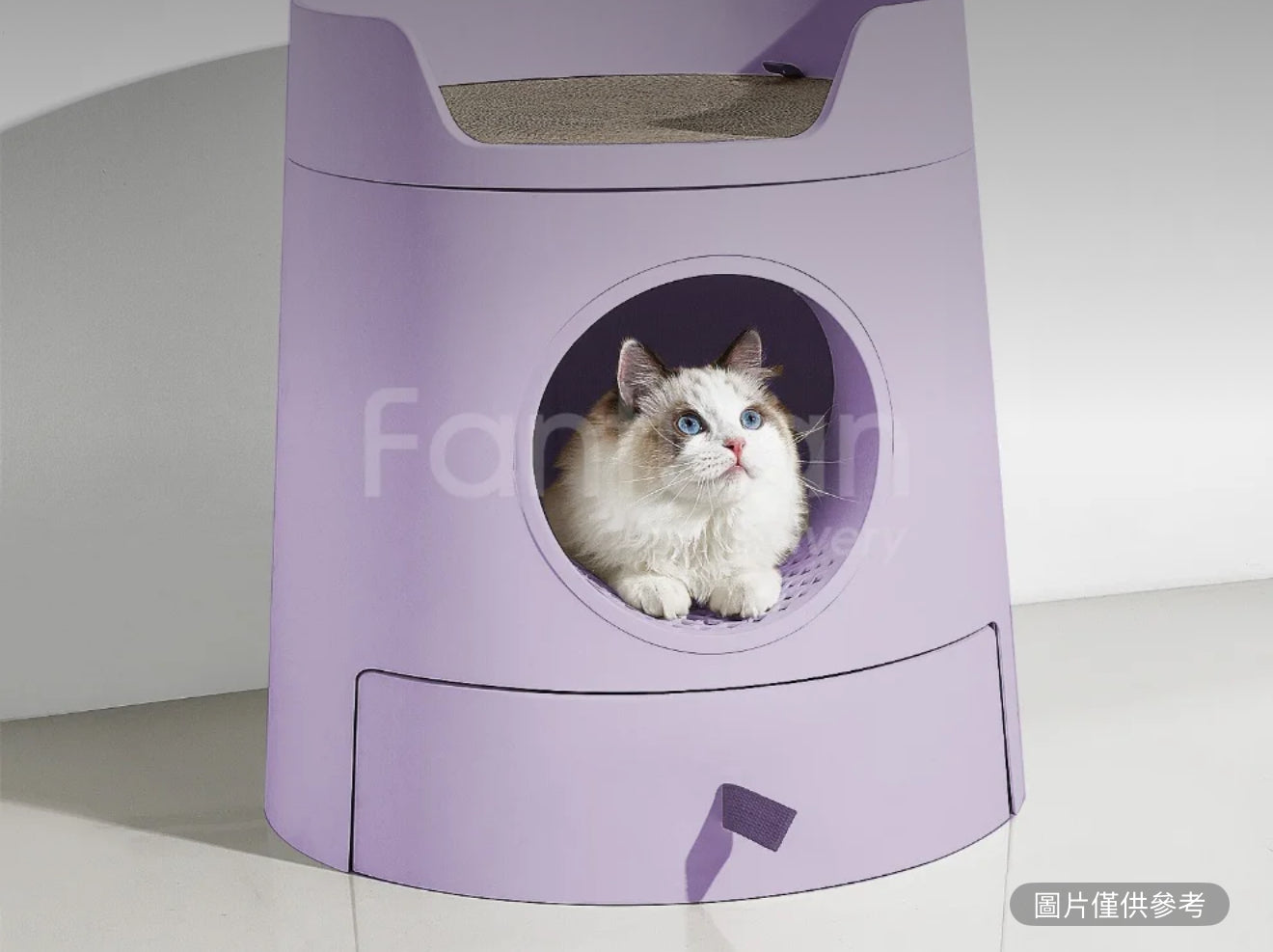 米尾貓砂盆 - 紫