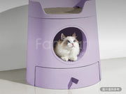 米尾貓砂盆 - 紫