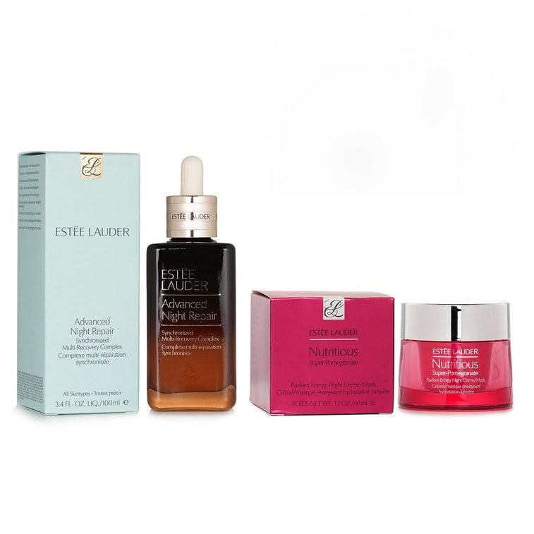 雅詩蘭黛 升級亮肌抗氧修護晚霜/面膜 50ml + 升級再生基因修復精華 100ml