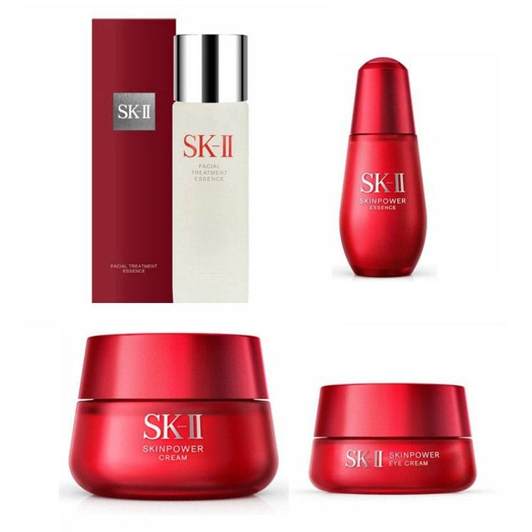 日本專櫃版 SK-II SK2 神仙水 230ml 小紅瓶 修復 彈潤提亮精華液 50ml 大紅瓶多元乳霜 滋潤型 80g 淡化細紋提拉緊緻 眼霜 15g