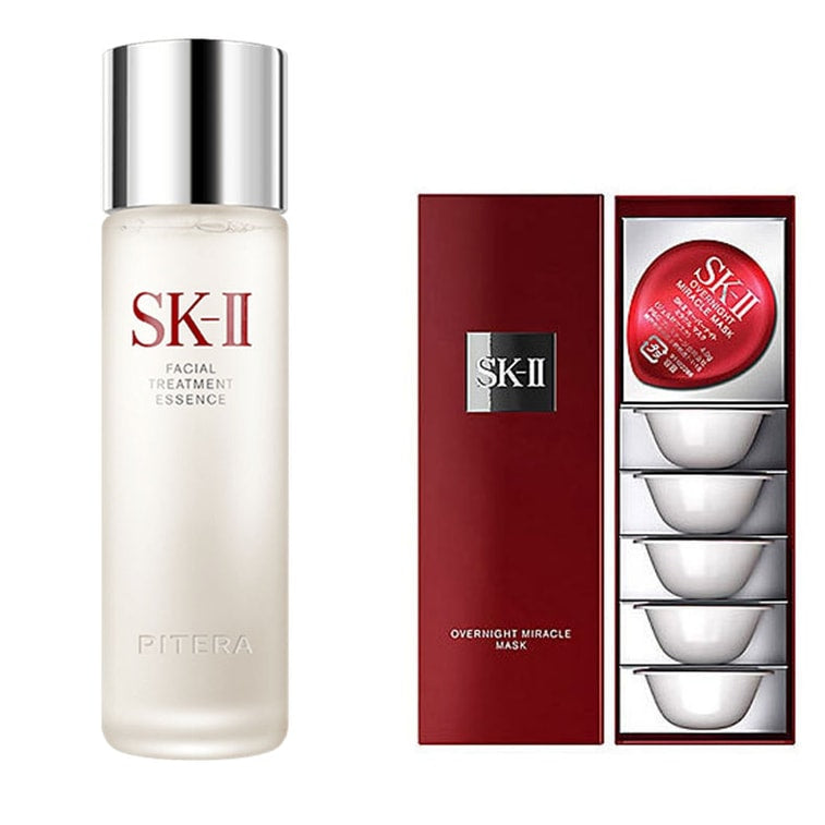 日本 SK-II 神仙水230ml + SK-II小布丁睡眠面膜6個